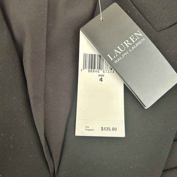 Ralph Lauren Double-Breasted Wool Crepe Blazer - Picture 7 of 8